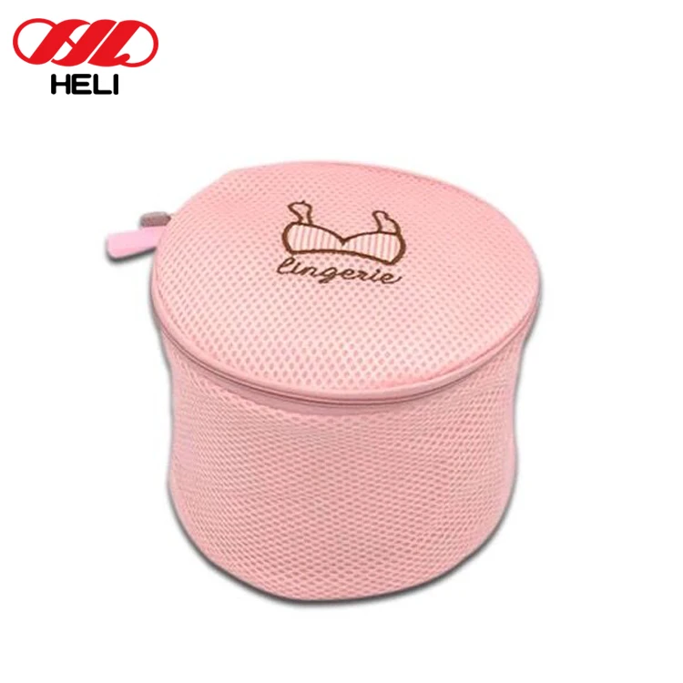 Custom Colorful Bra Underwear Zip Laundry Mesh Wash Bag