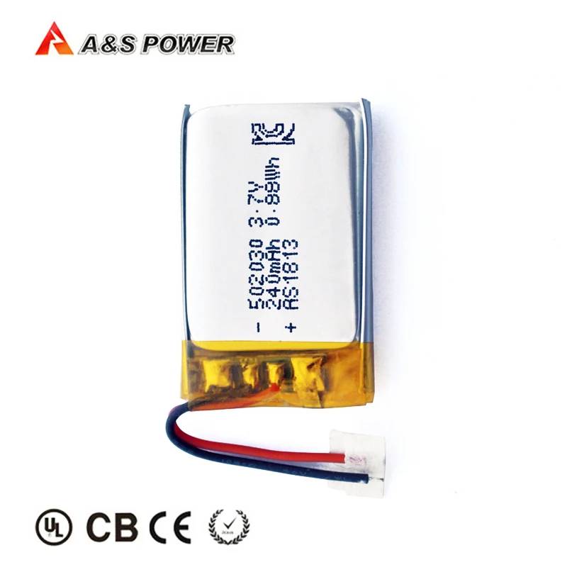 Цифровые продукты батареи 502030 3 7 в 240 мАч Втч литий-полимерная батарея с KC UL CB