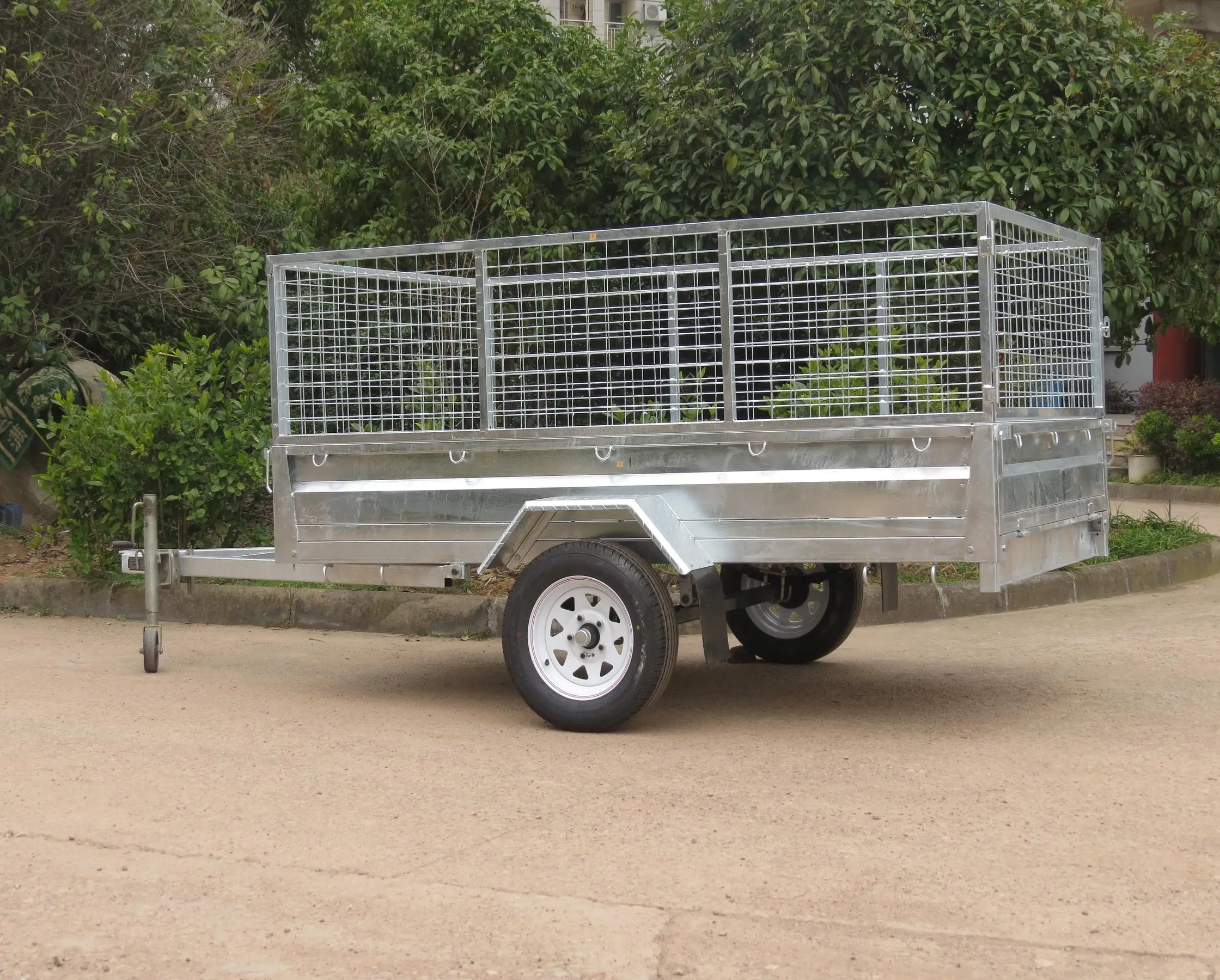 New Zealand standard easy tilting single axle box trailer