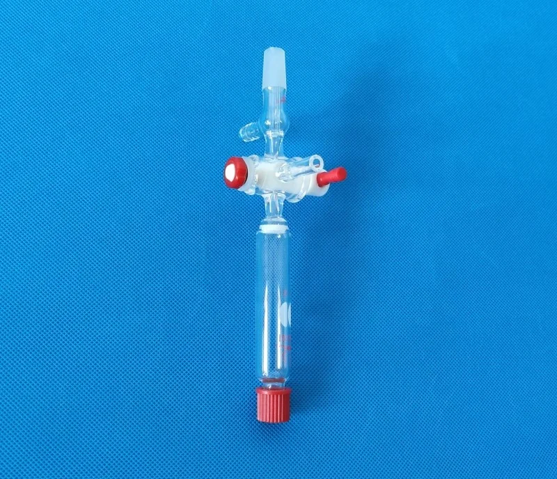 10 25 50 100 250ml Lab use glass solid Phase Peptide Synthesis Vessel with PTFE Stopcock