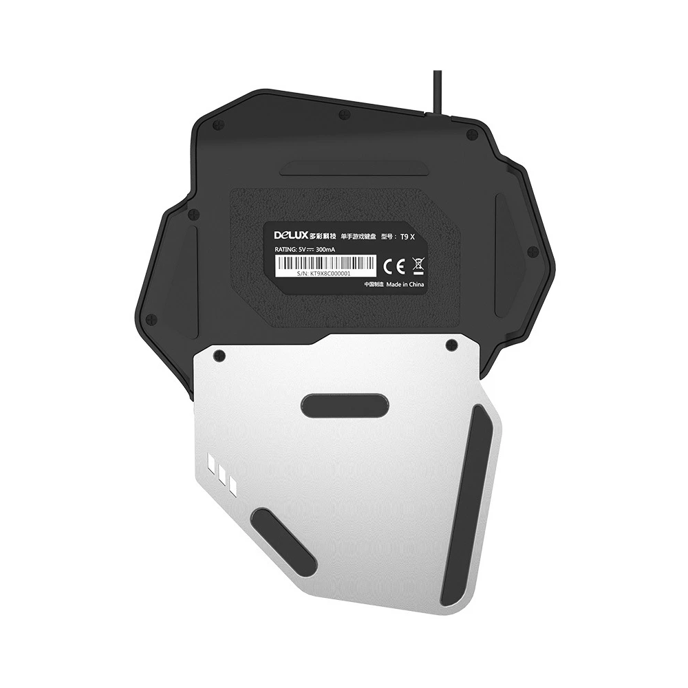 One-handed Mechanical Gaming Keyboard, LED Backlightling USB Wired Battlegrounds Keyboard for Mobile