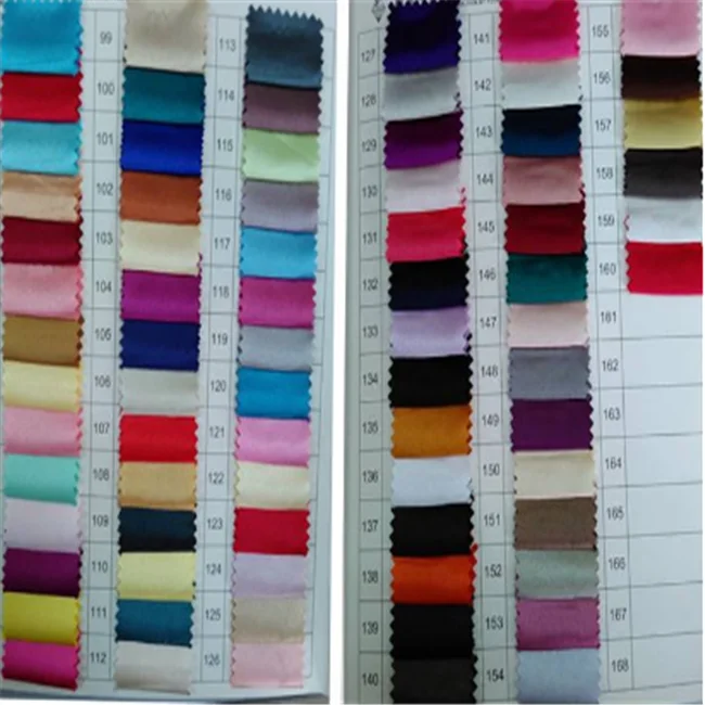 100% polyester fabric silk plaid satin