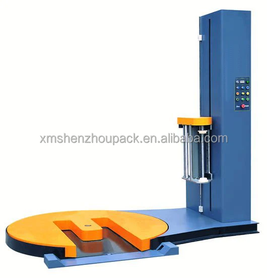 Automatic Pre-stretch Pallet Stretch Wrapping Machine With M Type Forklift Access