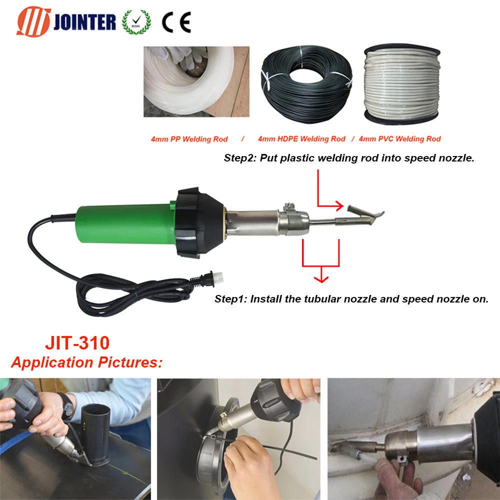 Hand Held Industrial Hot Air Welder of Hot Air Welding Gun for HDPE TPO PVC Welding