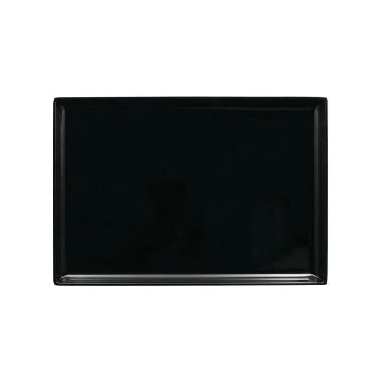 Wholesales Cheap Bulk Restaurant Hotel Service Black Melamine Tray