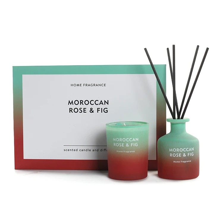 
M&SENSE Unique Design Reed Diffuser Candle Gift Box Set 