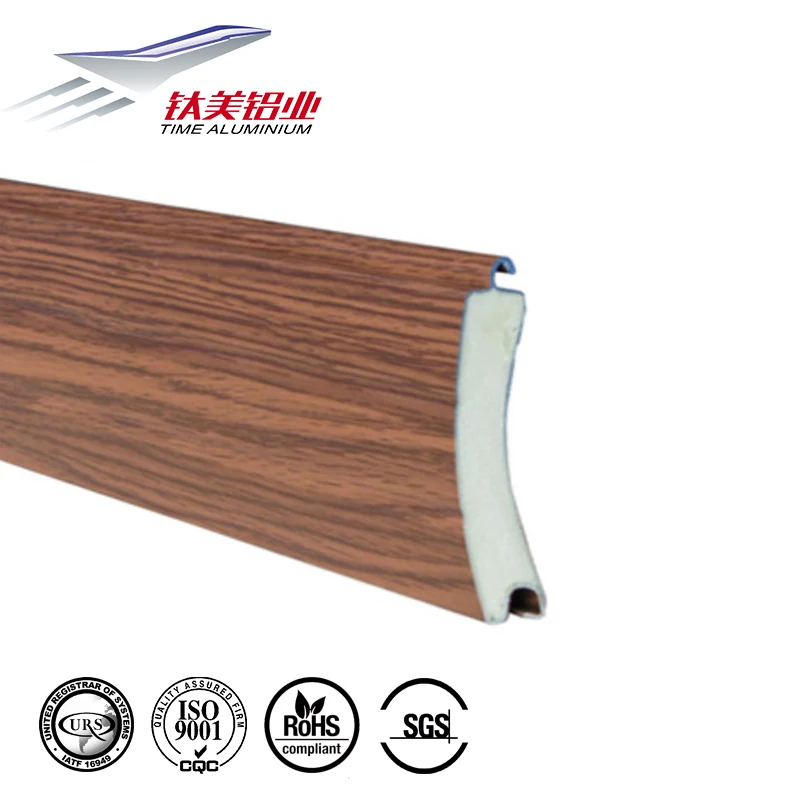 Powder coating aluminium roller shutter slat high quality rolling shutter profile for roll up door