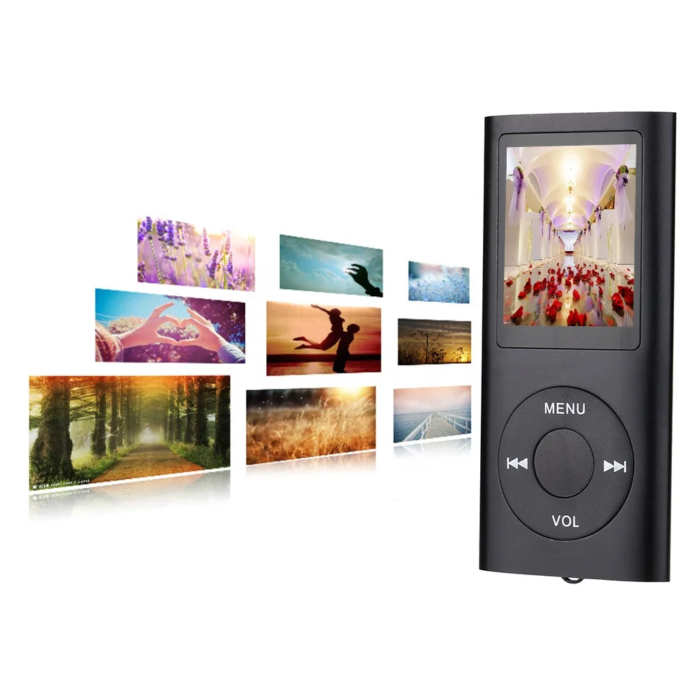  Для рекламного подарка тонкий портативный мини mp3 и mp4 плеер с экраном