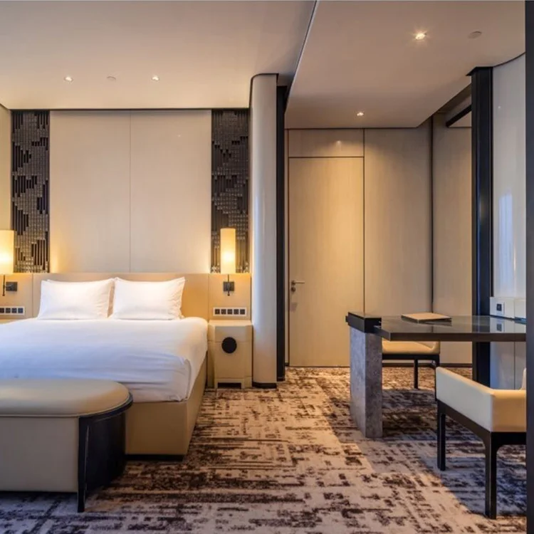 Grand Hyatt кровать мебель, Hampton деревянная мебель, High End Hotel мебель 5 звезд