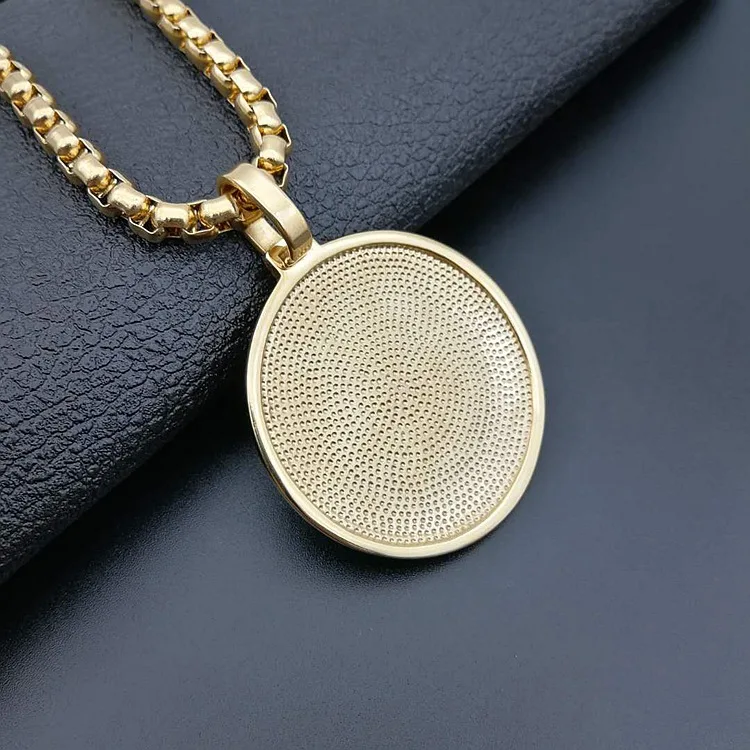 High Quality 18k Gold Lion Head Men Jewelry Necklace