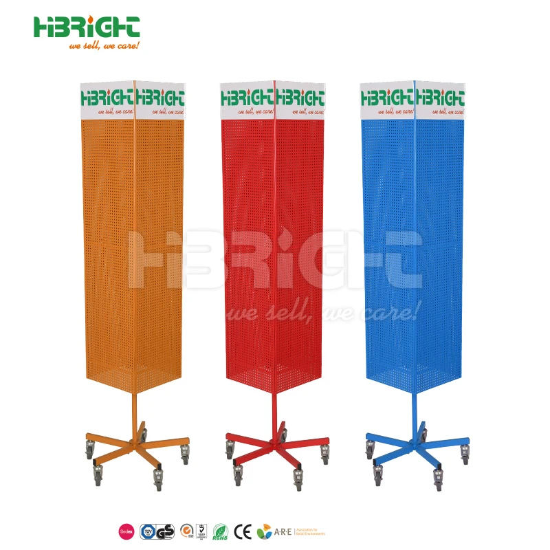 Floor standing spinner rotating metal display stand