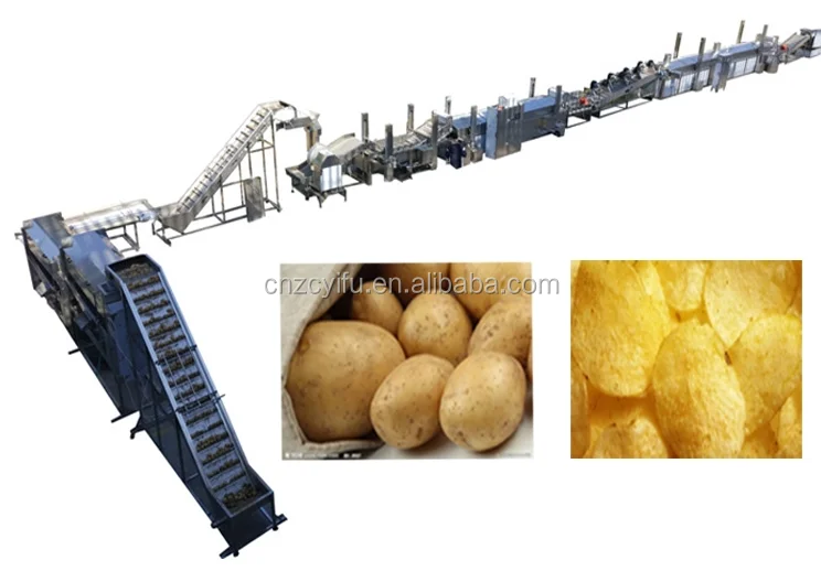 
Potato Chips Processing line, frozen french fries processing line factory low price 