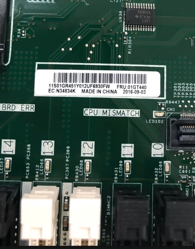 01GR451 00GT572 00GT440 для материнской платы Lenovo X3650 M5