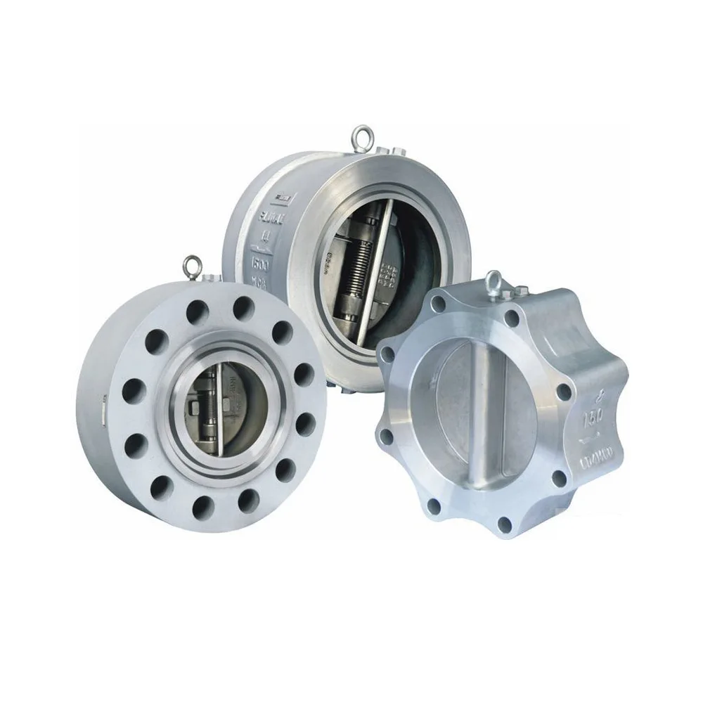 ANSI 1500 RTJ  stainless steel double disc  flange  wafer lug type  check valve