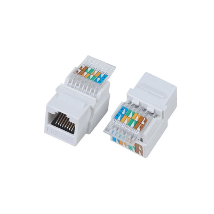 UTP 90 градусов cat6/cat3/cat5e пластик 8p8c toolless keystone jack