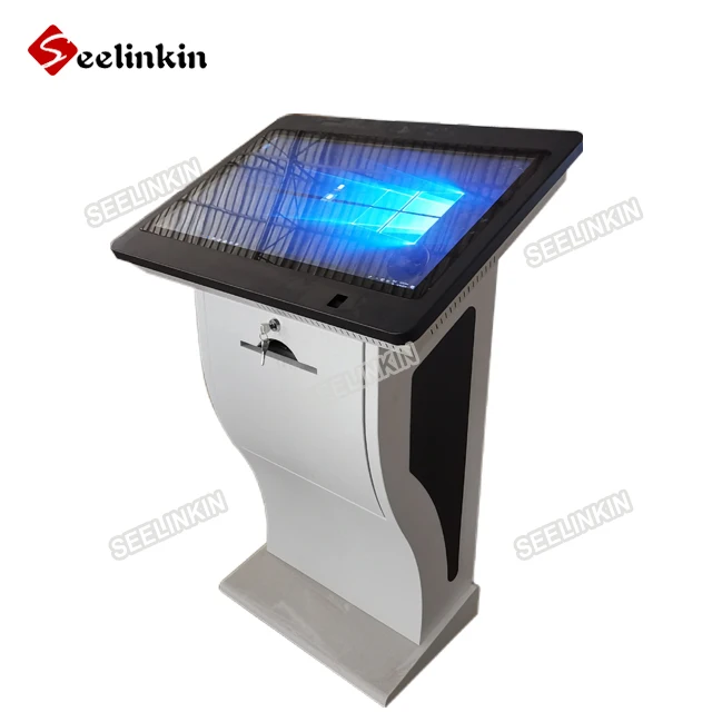 Self-sevice kiosk with A4 printer, fingerprint reader and webcam