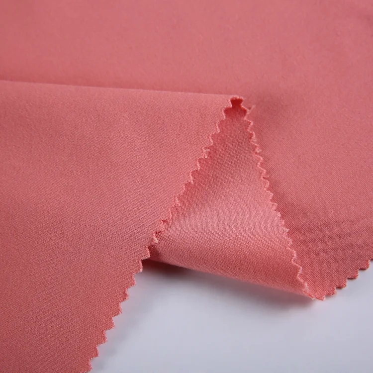 
New design 330gsm plain pink for pants spandex rayon nylon ponte knit fabric roma  (62109475291)