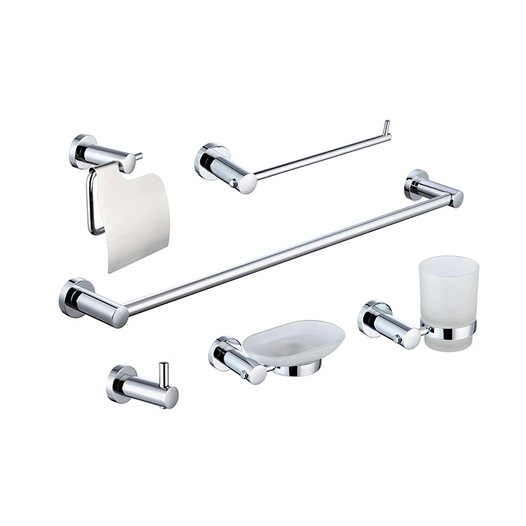 Set Decoration Bathroom Decor Accessories Set China High Standard 6 Pcs Wall Mounted OEM & ODM Are Welcomed Modern Sustainable
