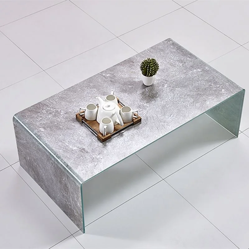 New design 10mm tempered bent glass coffee table Center table from Bazhou Factory wholesale