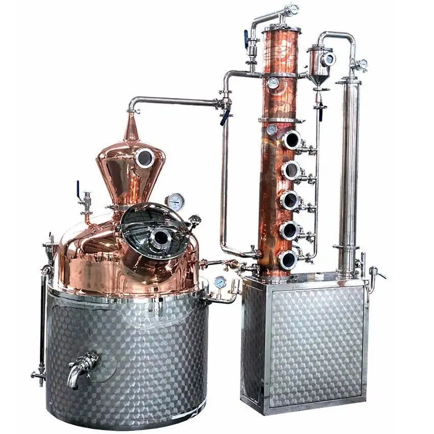 Дистилляция алкоголя 500L домашний дистиллятор Самогонный виски 300 still