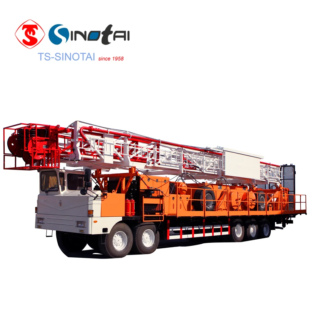 API 4F  China Origin ZJ15  550hp truck-mounted workover rig