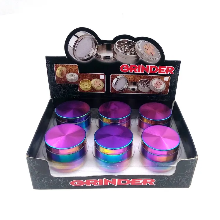 Wholesale  Custom Logo Metal 4 3 Piece Private Label Herb Grinder