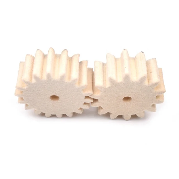 
Oil-absorbing pure wool felt gear for high-density industrial use 
