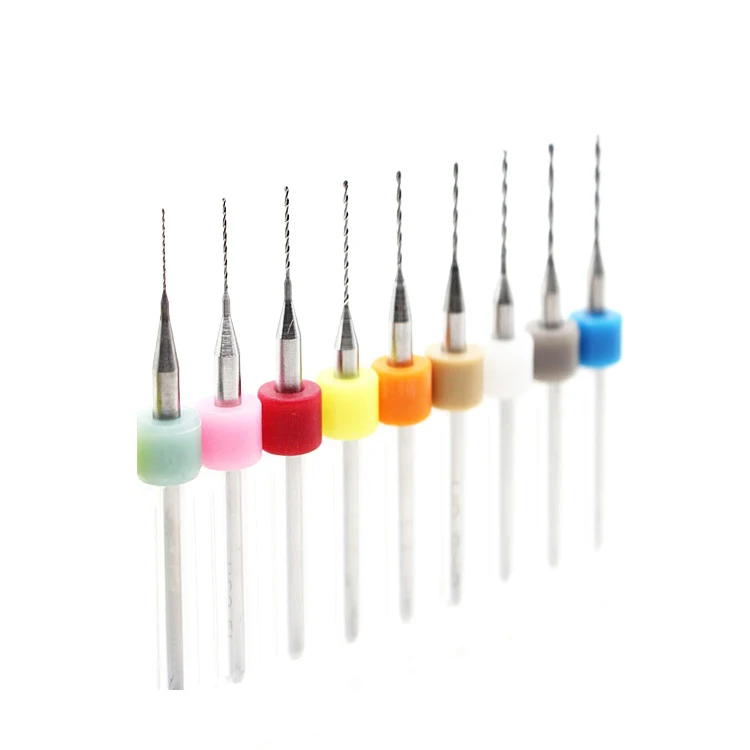 10pcs small diameter 0.1-3mm Micro twist drill bits with 3.175mm shank for PCB jewels drilling carving electric tools