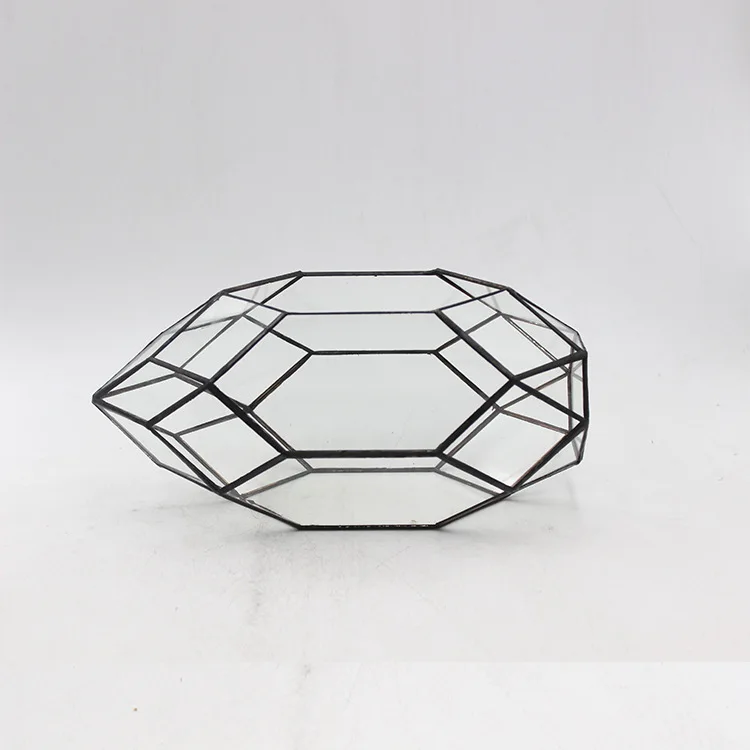 Geometric glass flower planter glass terrarium Dried flower Glass Holder Vase  wedding decoration centerpieces