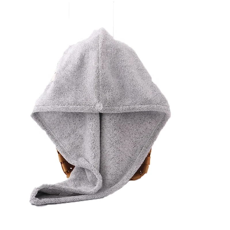 
 100% бамбуковое полотенце для сушки волос, быстровпитывающий тюрбан из микрофибры для сушки волос с логотипом  