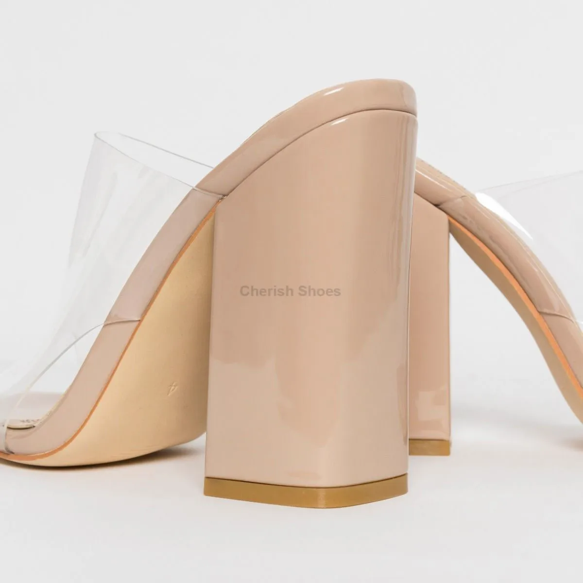 China Factory Chunky Pink High Heels Mules Sexy Shoes Outdoor Slippers For Women And Ladies