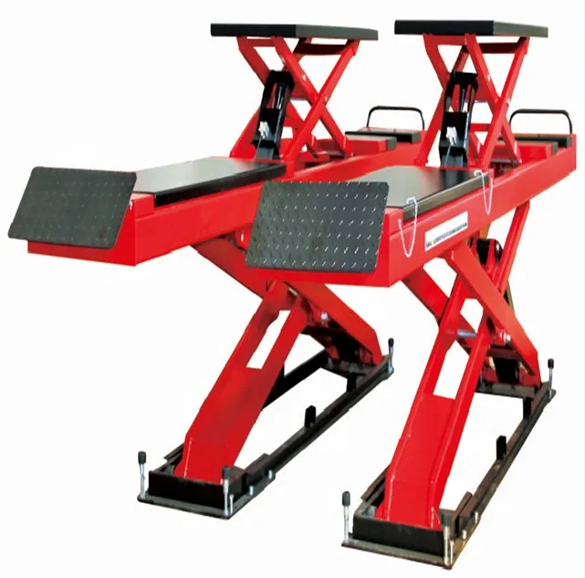 High Lift CE In ground scissor car lift wheel alignment scissor lifter