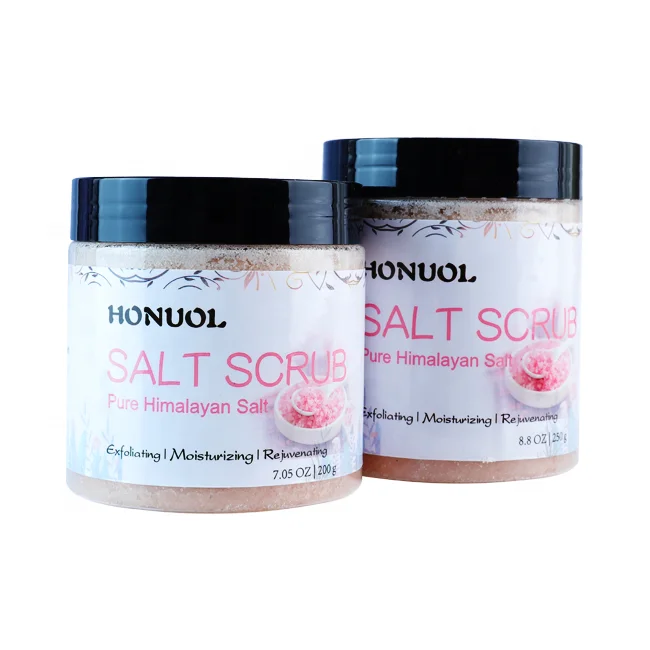 Натуральная Органическая увлажняющая глубокая Очищающая отшелушивающая розовая ГИМАЛАЙСКАЯ СОЛЬ для ухода за кожей от частного бренда