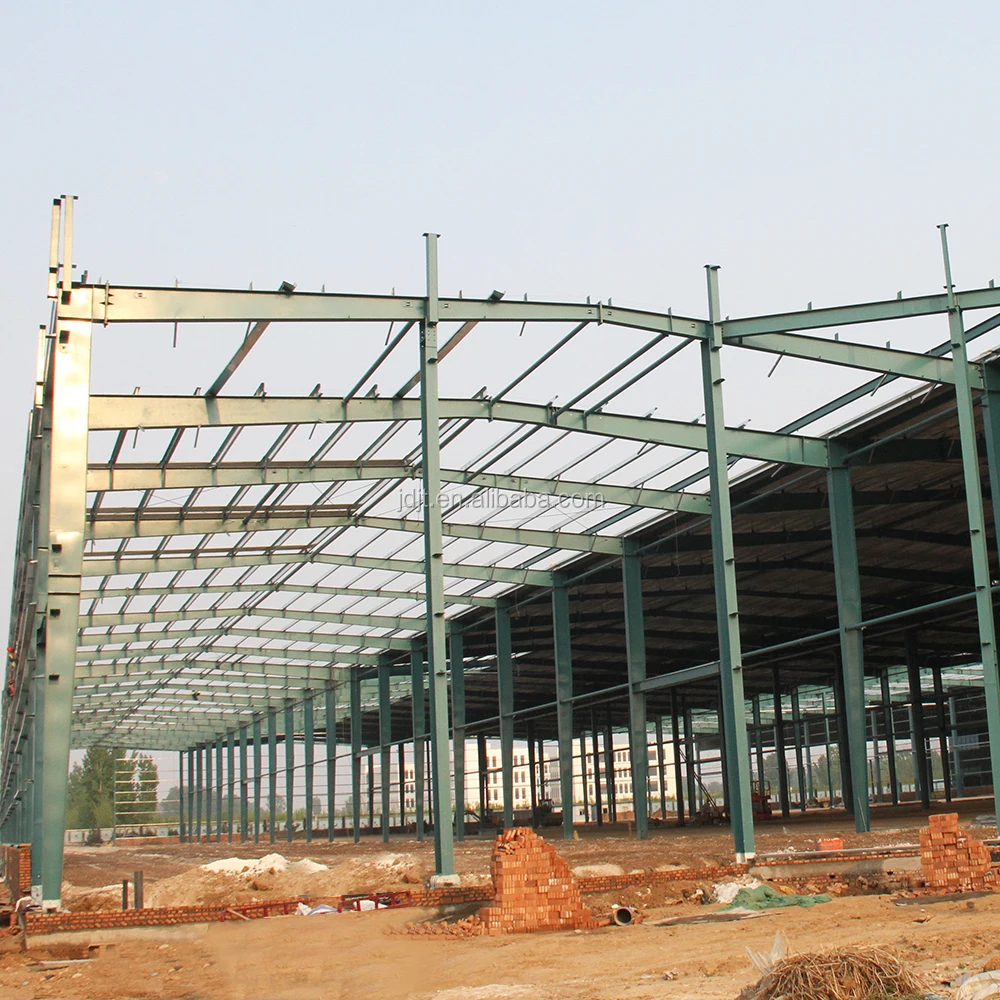 Metal building construction turnkey materials light steel frame factory