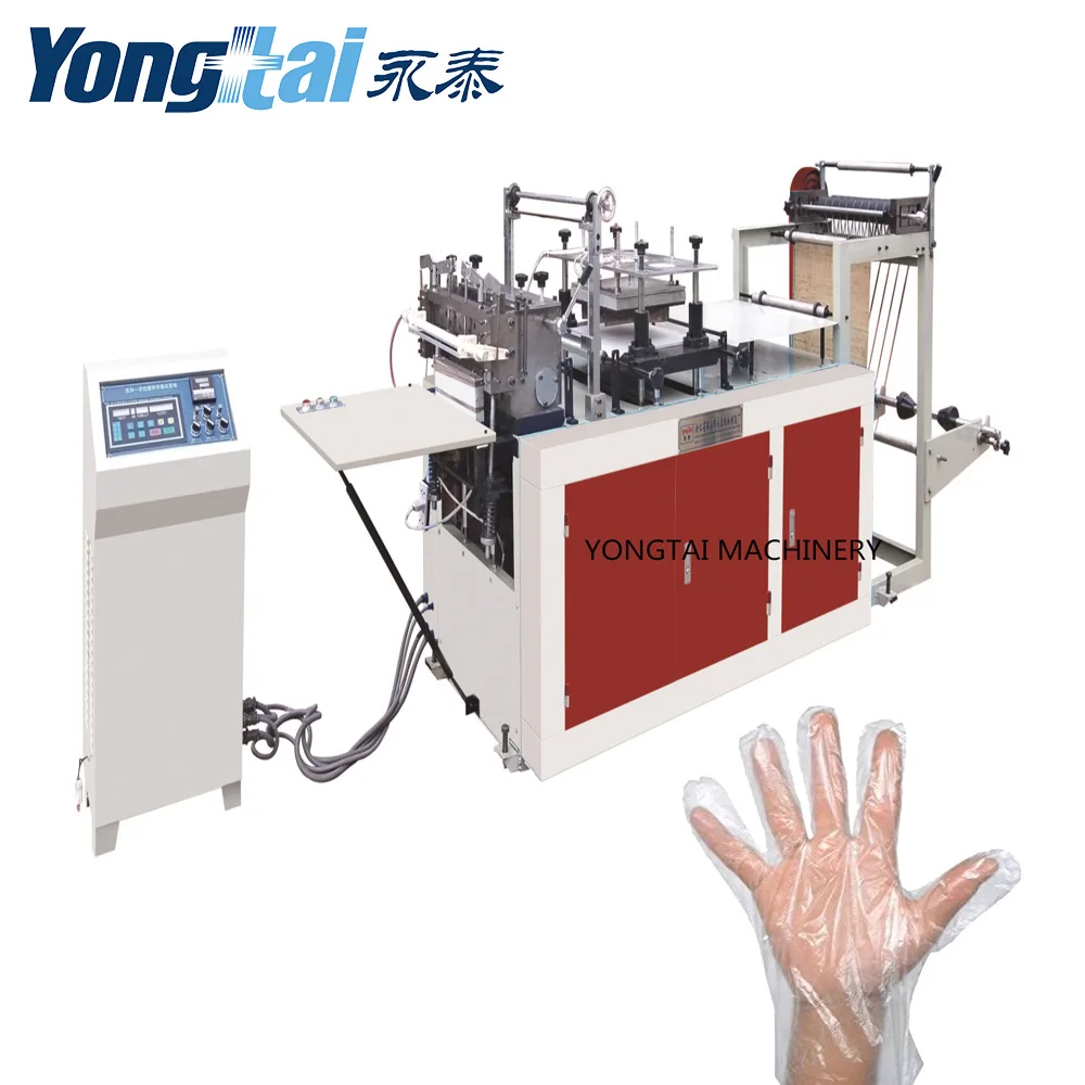 1 слой PE одноразовые перчатки делая машину