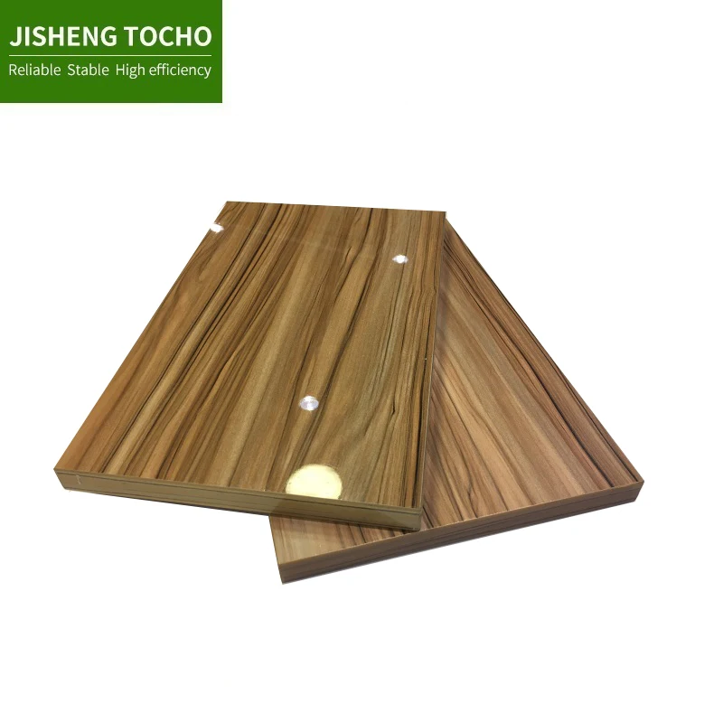 
UV Melamine Coated Board Film Faced Wood Grain Mdf Panels 18mm High Gloss Uv Plywood 