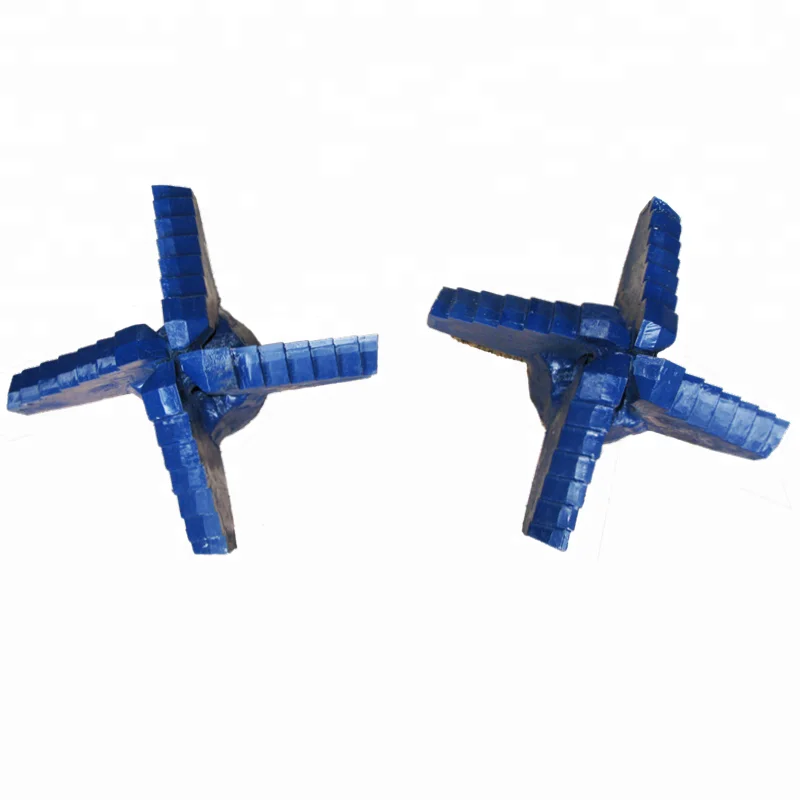 2019 Water Well Drill Drag Bit/250mm Chevron Stepped 4 Wings Drag Bit with 3 1/2' API REG Pin Thread