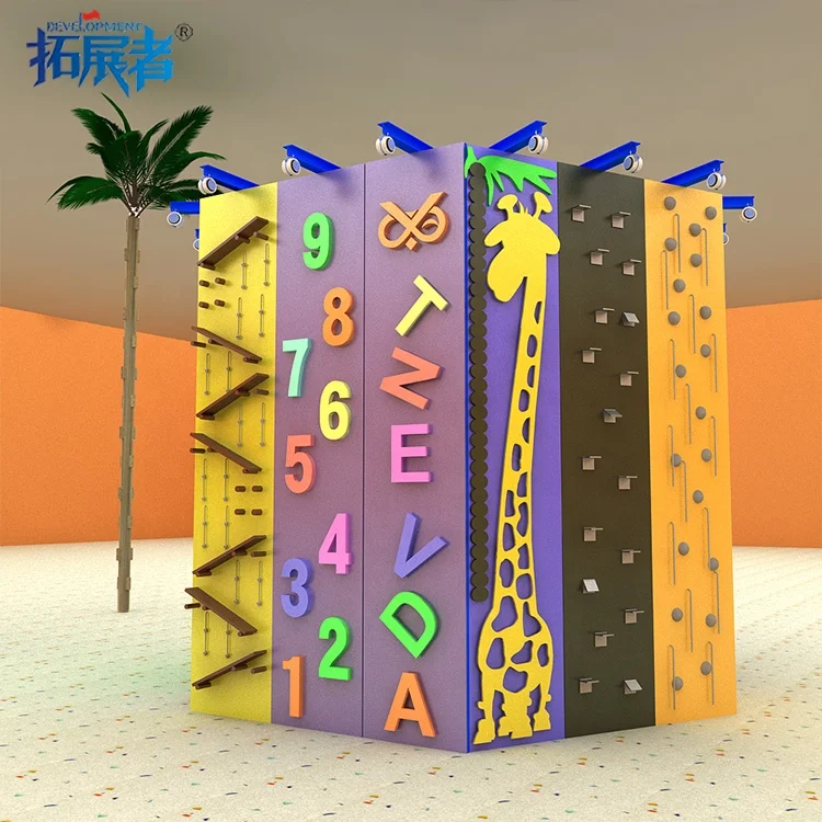 Надувная игровая стена для скалолазания, оборудование для детской крытой игровой площадки