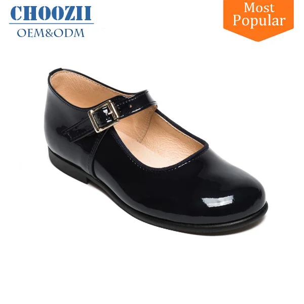 Летние удобные блестящие детские туфли в европейском стиле из лакированной кожи, красивые Танцевальные Туфли Мэри Джейн на плоской подошве, износостойкие туфли