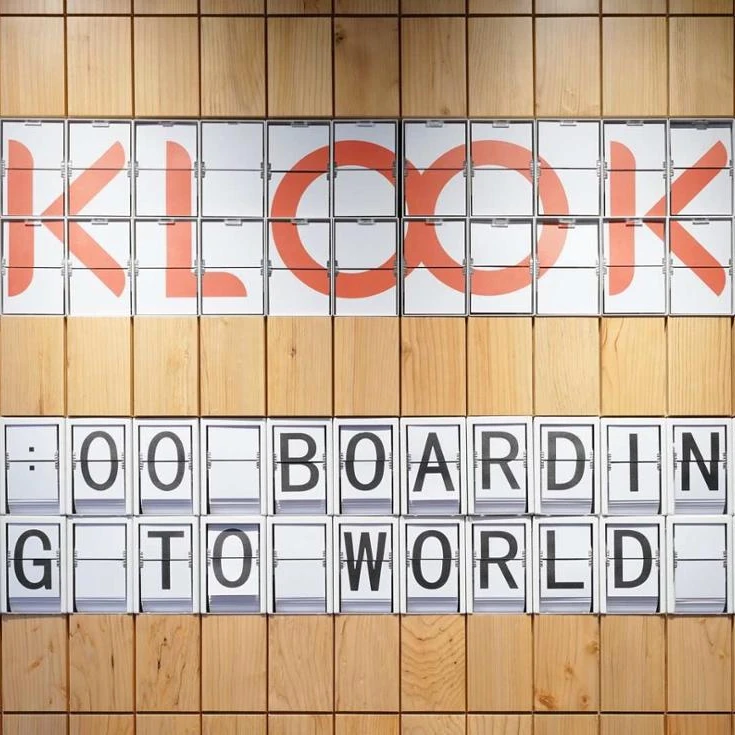 corporate logo decorative background wall split flap board