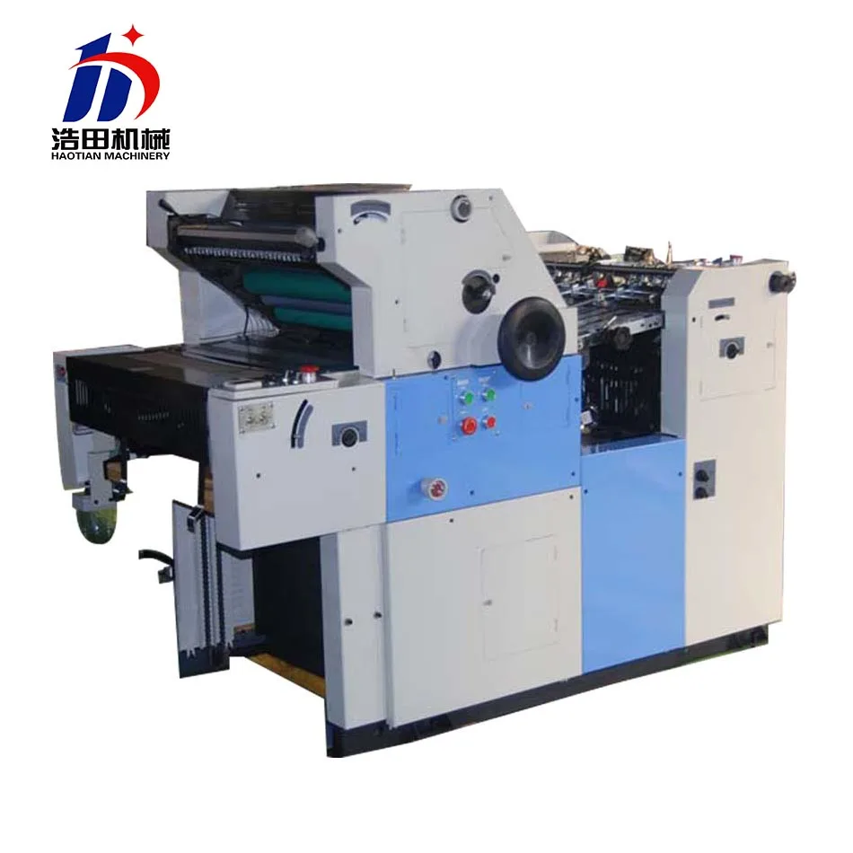 HT56II Super Quality Brand New 1 Color A4 Paper Cup Notebook Paper Offset Printing Machine Offset Printer
