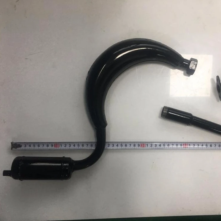 Черный глушитель выхлопной трубы, супер Банановая труба для 80 куб. См, комплекты двигателей, карманный мини-глушитель, измельчитель, квадроцикл, мотовездеход