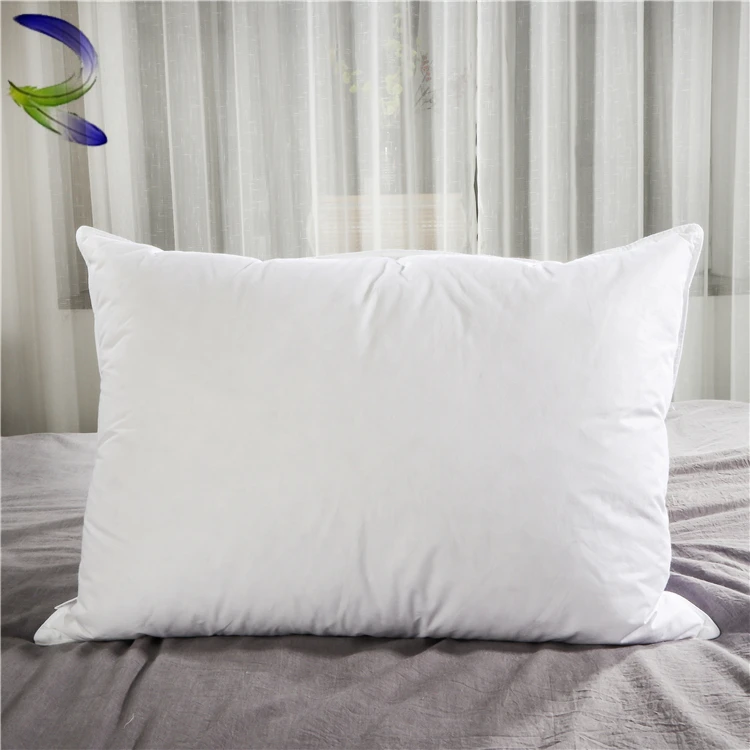 Super grade organic cotton hotel 100% duck feather pillow