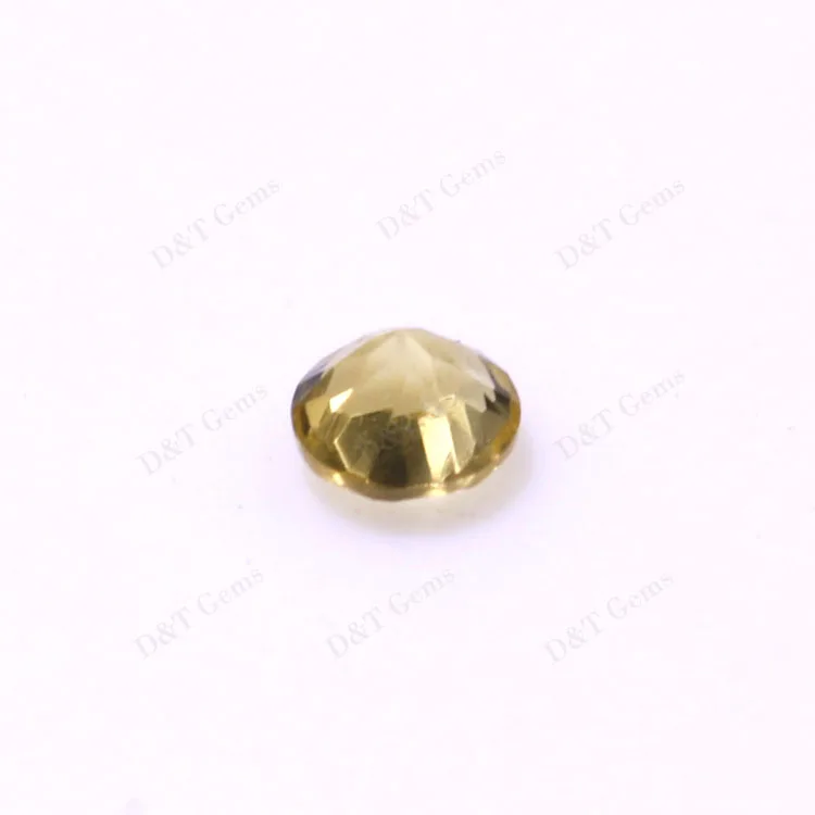 High quality natural 2mm round natural citrine loose gemstone for jewelry making