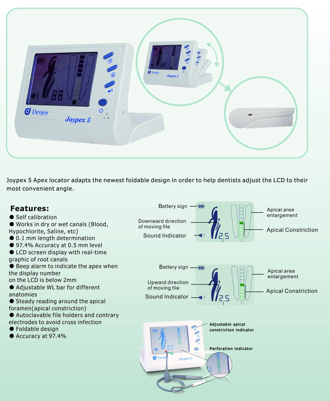 Denjoy Joypex 5 Апекс-локатор, стоматологическая указка