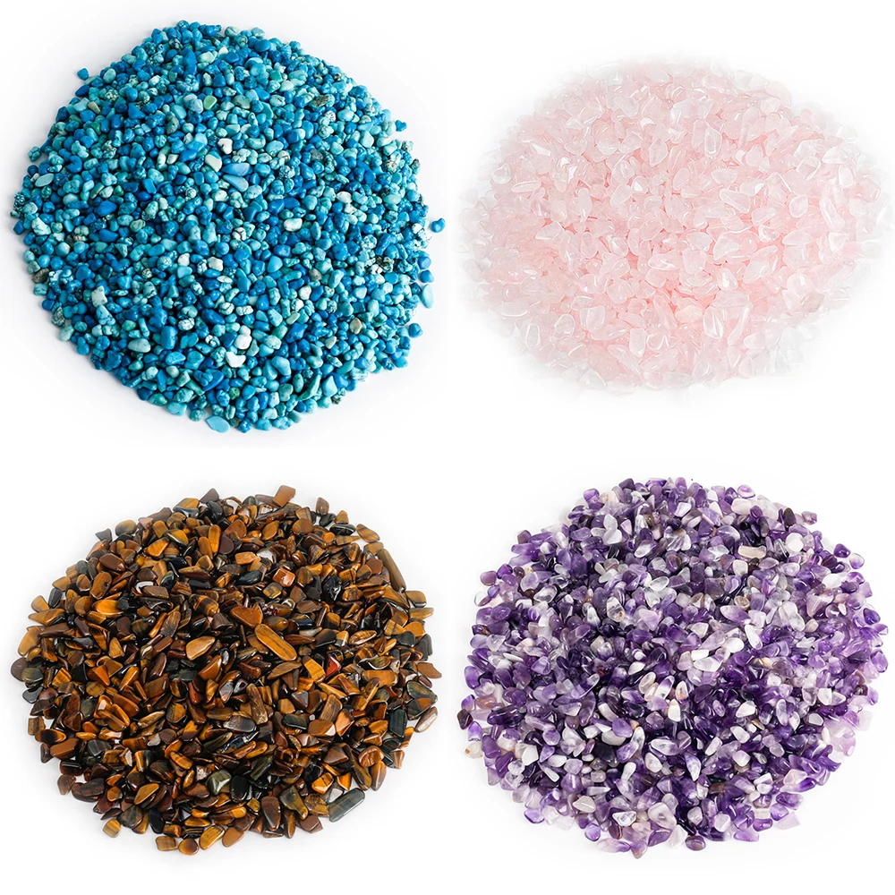 Yase bag packaging gallet gemstone beautiful natural 4 colors spall stone wholesale small stone for decoration