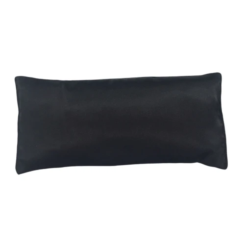 
Custom hot selling soft silk satin black reusable aromatherapy weighted lavender aroma yoga meditation sleep eye pillow 