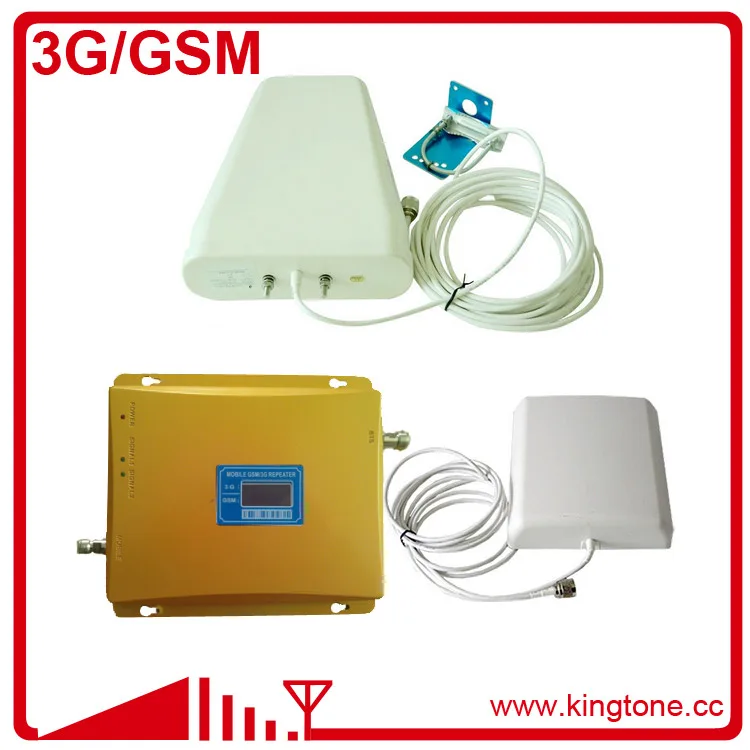 Золото двухдиапазонный GSM 3 г повторитель сигнала 900 2100 мГц мобильный телефон усилитель сигнала сотовый телефон усилитель
