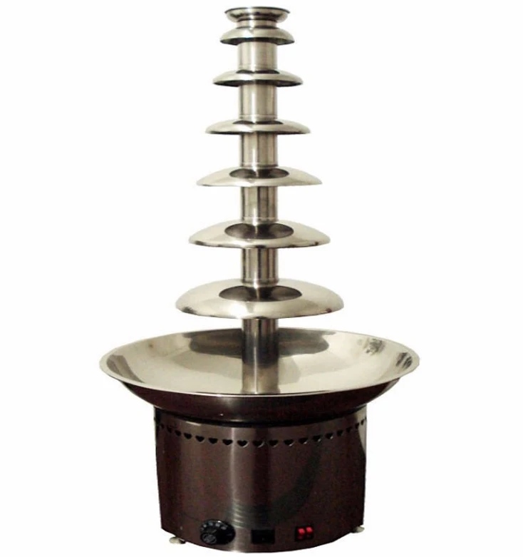 CF-6   Professional commercial use 6 tiers stainless steel chocolate waterfall fountain