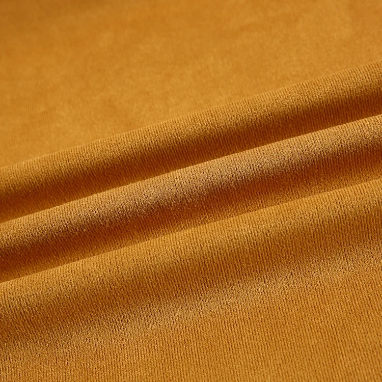 Vertical strip air layer suede polyester spandex stretch micro suede fabric